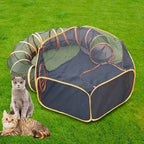 Katten Speeltunnel met Knus Bed Dubbele Functionaliteit Duurzaam Comfortabel en Eenvoudig Onderhoud - Ruffy