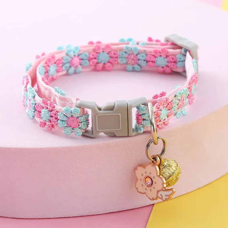 Regenboog kattenhalsband met bel – Verstelbaar duurzaam en stijlvol - Ruffy