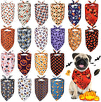 20-delige hondenbandana-set Halloween-ontwerpen Duurzaam polyester Verstelbare pasvorm - Ruffy
