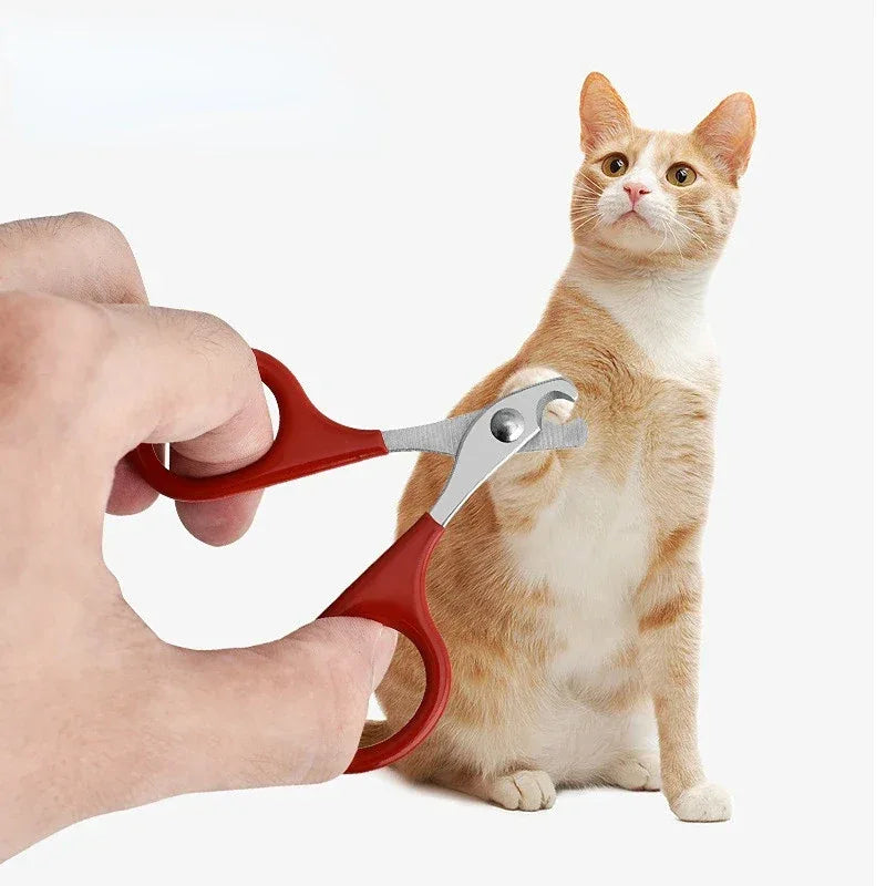 Ergonomische roestvrijstalen nagelknipper voor huisdieren met veilig antikrasontwerp voor honden, katten en konijnen - Ruffy