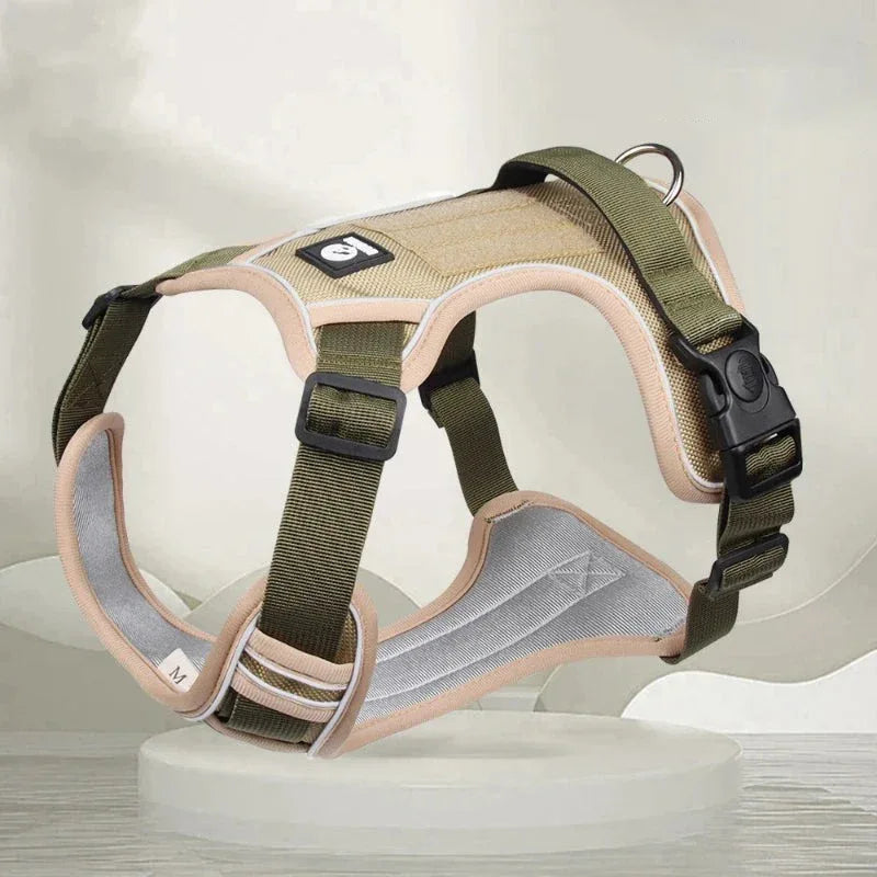 Reflecterend hondentuig met ademend gaas, duurzaam nylon, verstelbare pasvorm voor alle seizoenen - Ruffy
