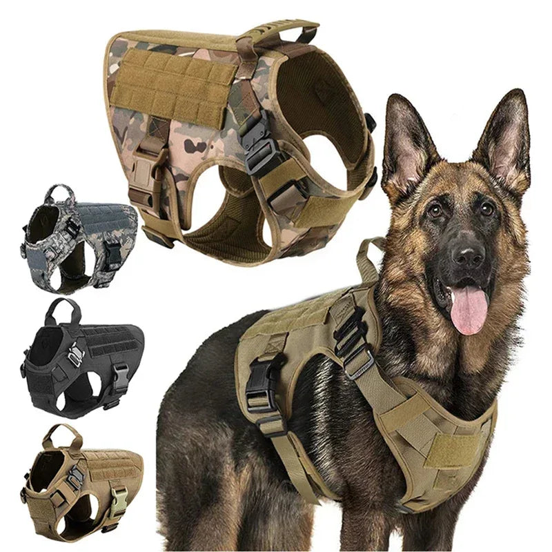 Duurzaam tactisch nylon hondentuig met snelsluiting en verstelbare pasvorm voor training in alle seizoenen - Ruffy