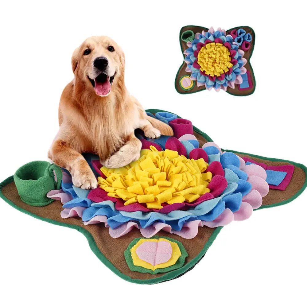 Snuffelmat voor honden Interactieve pluche Slow Feeder Machinewasbaar met draagbaar ontwerp - Ruffy