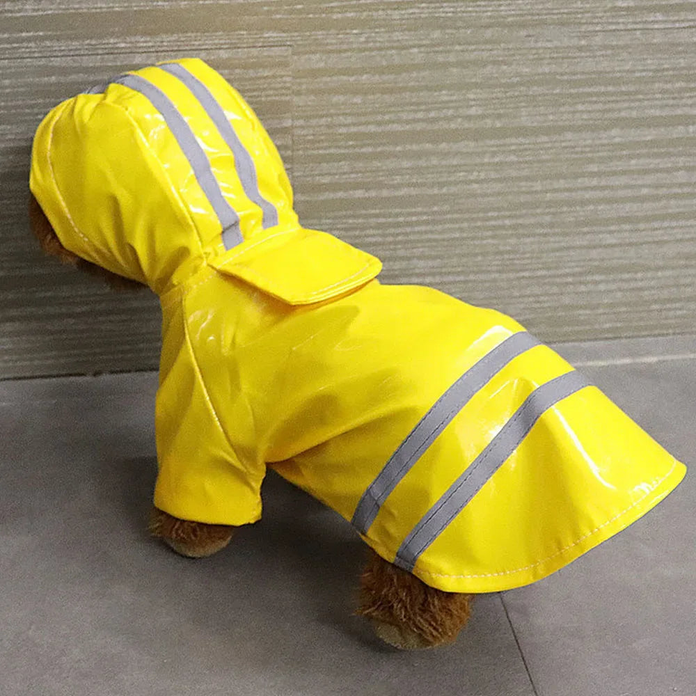 Waterdichte Hondenregenjas Met Reflecterende Strepen - Ruffy