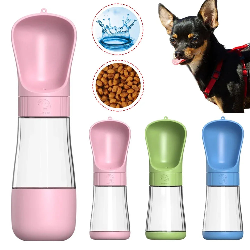 Milieuvriendelijke draagbare waterfles met éénknopsbediening voor honden en katten - Ruffy