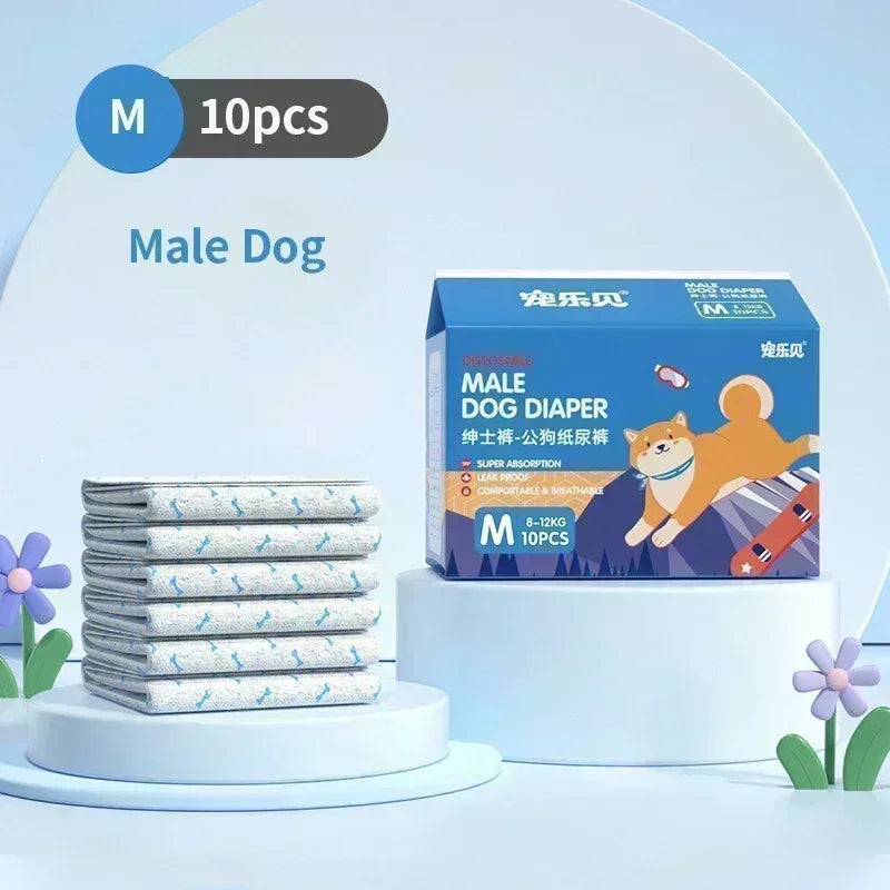 Superabsorberende wegwerpluiers voor honden met lekvrije barrières - Ruffy
