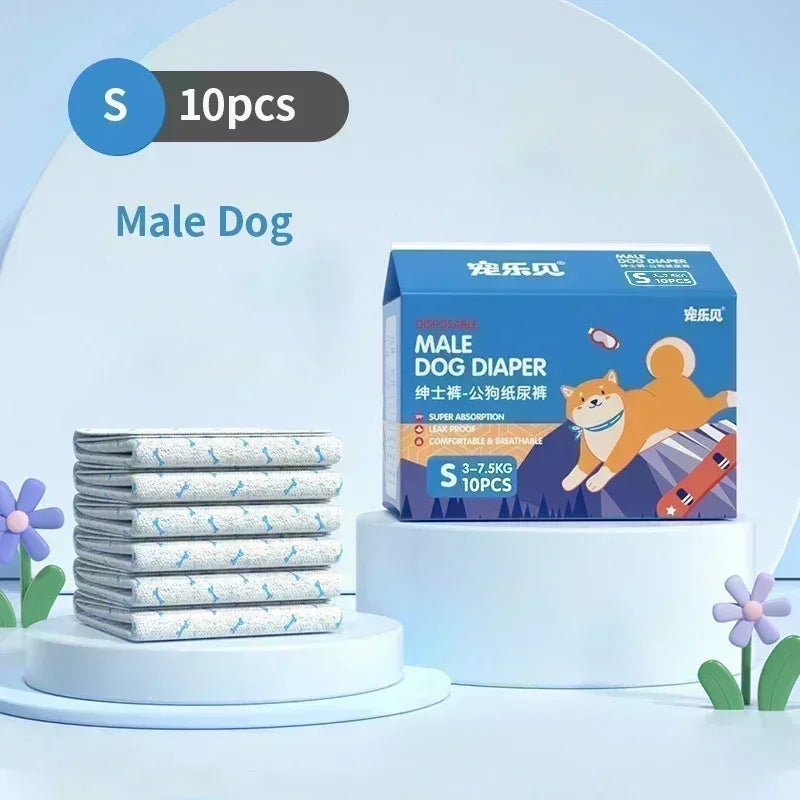 Superabsorberende wegwerpluiers voor honden met lekvrije barrières - Ruffy