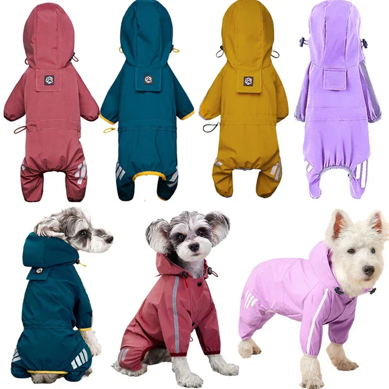 Ademend Reflecterend Hond Waterdicht Polyester Ontwerp in Maten S-2XL Meerdere Kleuren - Ruffy