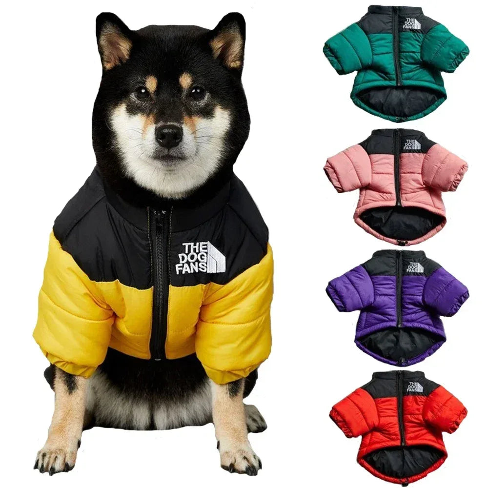 Winddichte waterdichte hondenjas 100% katoen Warm ontwerp in de maten S-XXL voor herfst winter - Ruffy