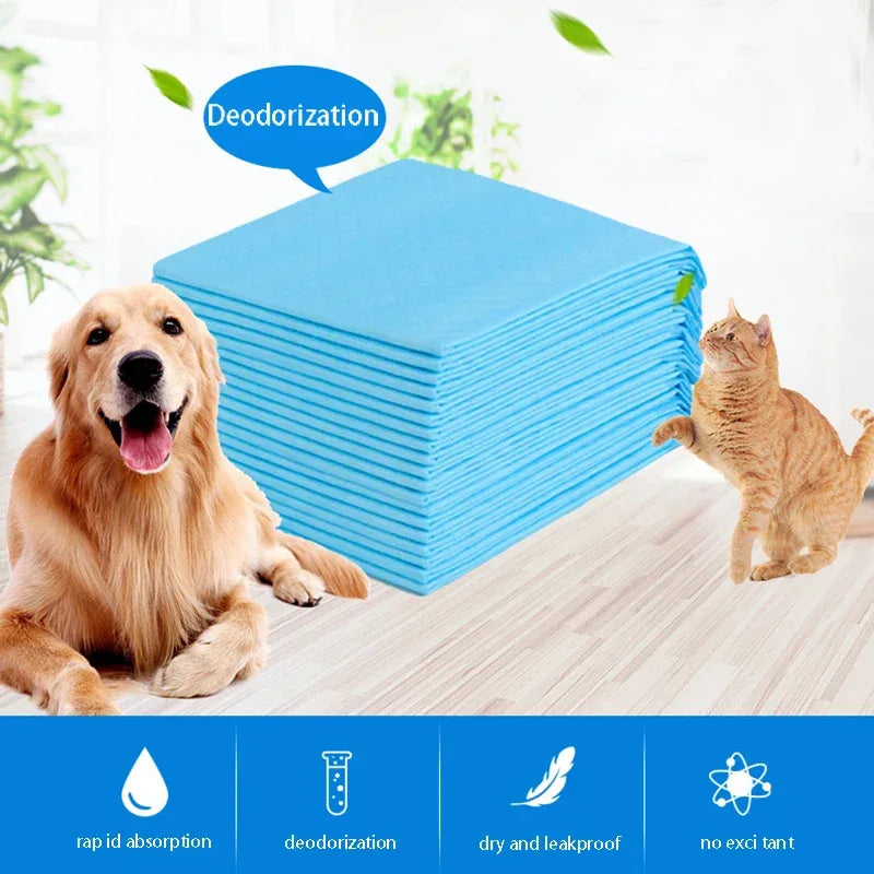 Superabsorberende lekvrije hondentrainingspads 45x60cm Wegwerpverpakking van 50 stuks in blauw - Ruffy