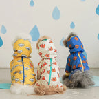 Waterdichte bloemenhondenregenjas Comfortabel polyester ontwerp voor kleine honden - Ruffy