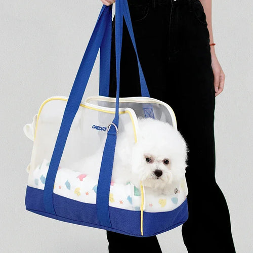 Ademende nylon hondendraagtas voor kleine honden lichtgewicht en stijlvol voor op reis - Ruffy