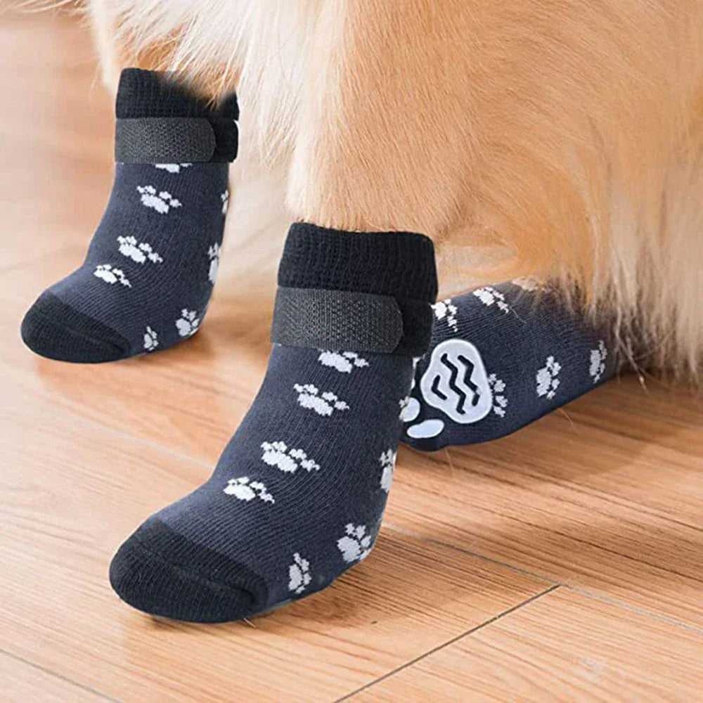 Zachte katoenen hondensokken antislip warm en stijlvol beschermend ontwerp - Ruffy