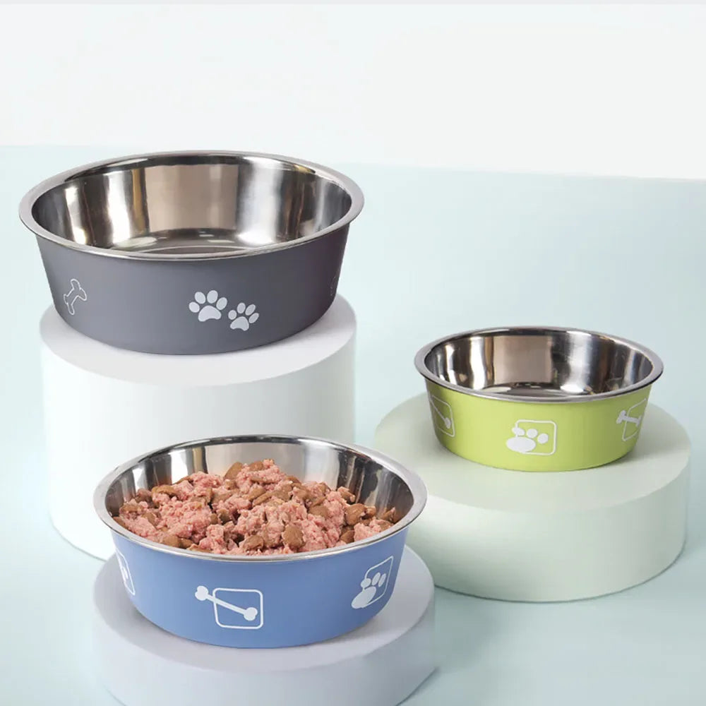 Duurzame antislip roestvrijstalen hondenkommen in meerdere maten 100 ml, 250 ml en 500 ml - Ruffy