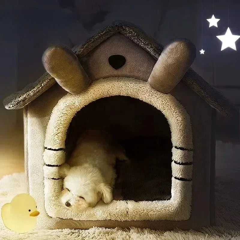 Zacht ademend huisdierbed Afneembaar wasbaar koraalfleece voor katten en honden - Ruffy