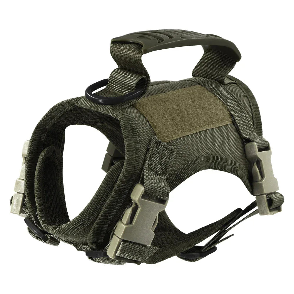 Tactisch hondentuig Volledige lichaamsbescherming Verstelbaar nylon met Molle-systeem en klittenbandpatches - Ruffy