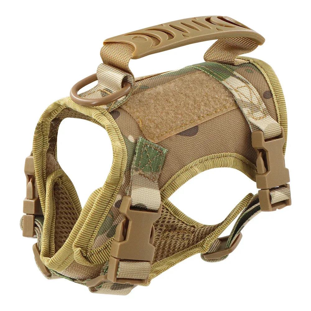 Tactisch hondentuig Volledige lichaamsbescherming Verstelbaar nylon met Molle-systeem en klittenbandpatches - Ruffy