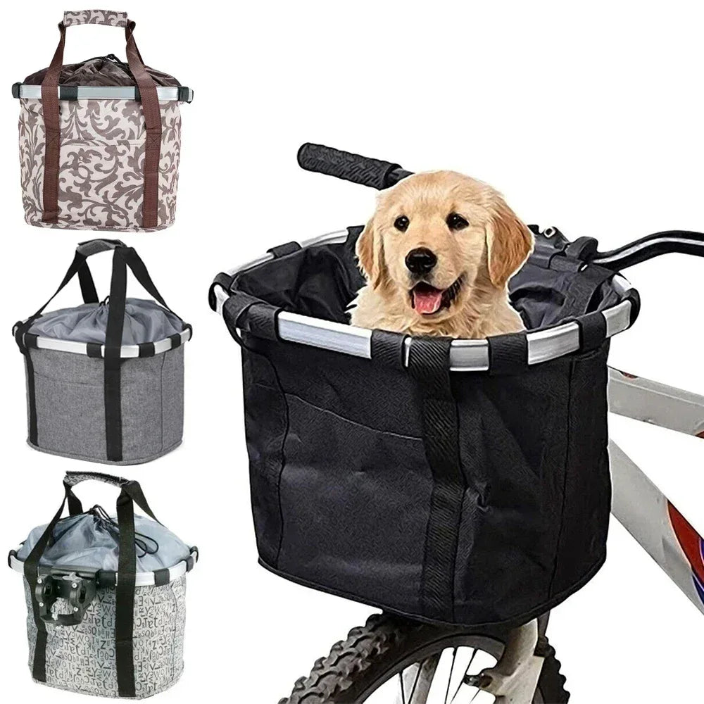 Duurzame fietsmand snelsluiting afneembare stuurtas aluminium Oxford stof 5kg capaciteit - Ruffy