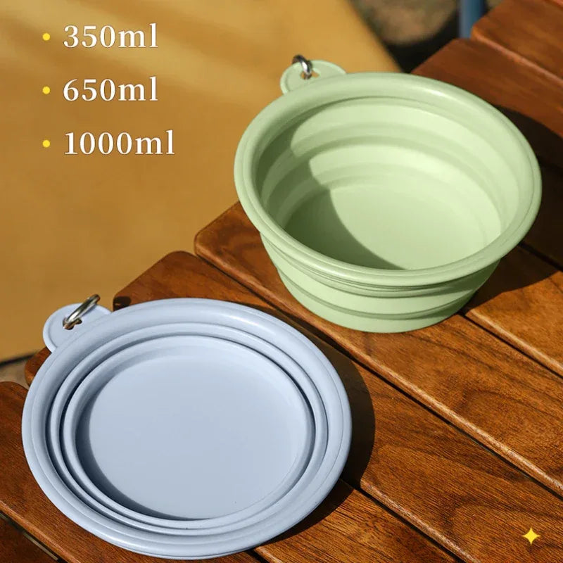 Opvouwbare Silicone Hondenkom Draagbaar Duurzaam Reisvriendelijk TPE in 350ml 650ml 1000ml Maten - Ruffy