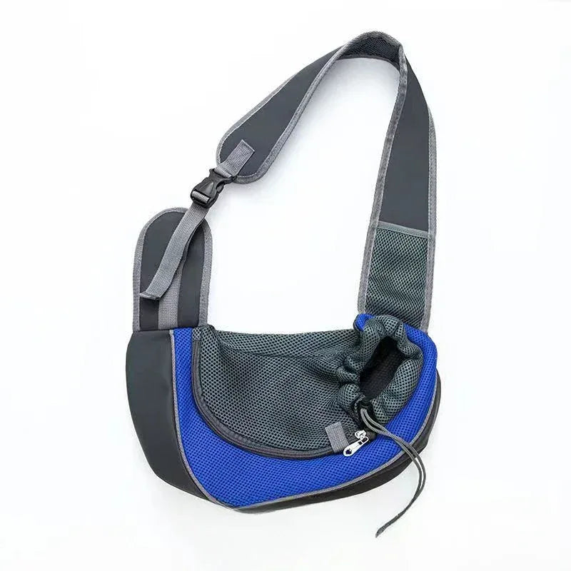 Ademende lichtgewicht Pet Sling Drager met Verstelbare Riem Veilig Ontwerp voor Kleine Honden en Katten - Ruffy