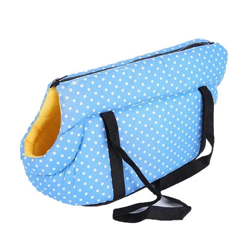 Stijlvolle, ademende Pet Carrier met zachte katoenen stof en printontwerp voor comfortabel reizen - Ruffy