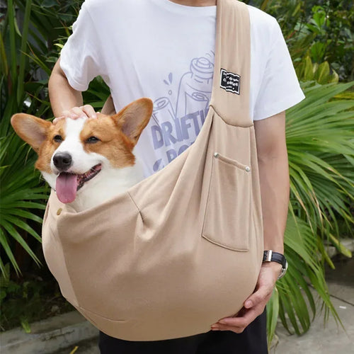 Draagtas voor Huisdieren – Stijlvolle Crossbody Slinger voor Kleine Honden tot 7,5 kg – Duurzaam en Lichtgewicht - Ruffy