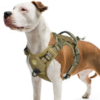 No-Pull Tactisch Hondenharnas met Reflecterende Riemen Duurzaam Polyester voor Volwassen Honden Gebruik in elk seizoen - Ruffy
