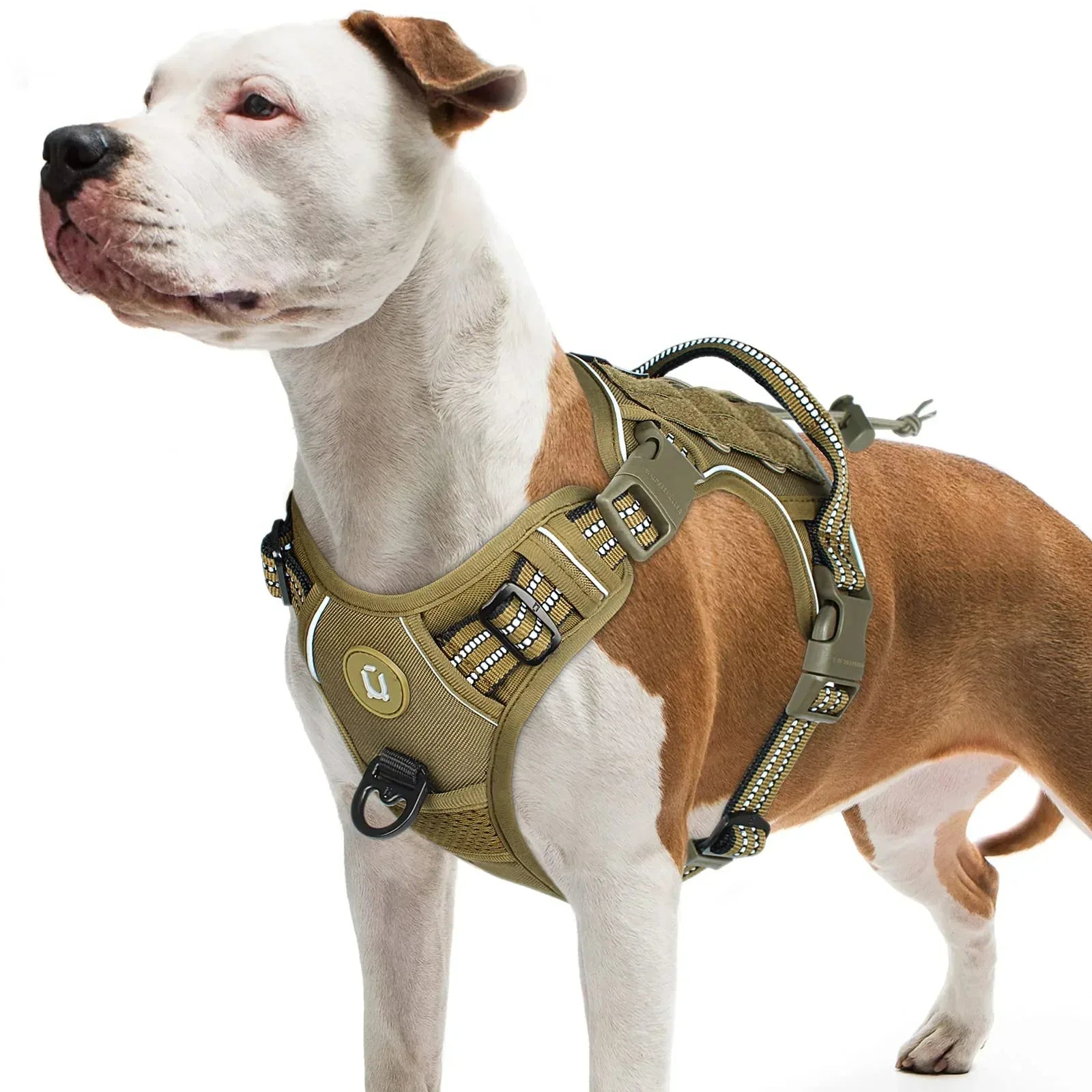 No-Pull Tactisch Hondenharnas met Reflecterende Riemen Duurzaam Polyester voor Volwassen Honden Gebruik in elk seizoen - Ruffy