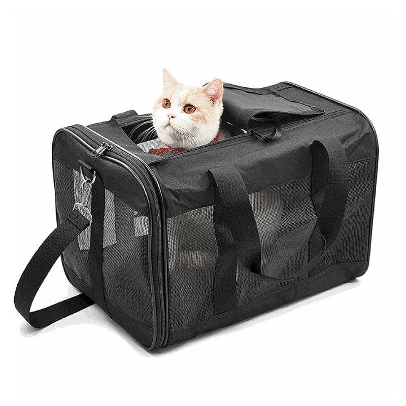 Ademende draagtas in Messenger-stijl voor katten en kleine honden Duurzame Oxford stof met schouderriem - Ruffy