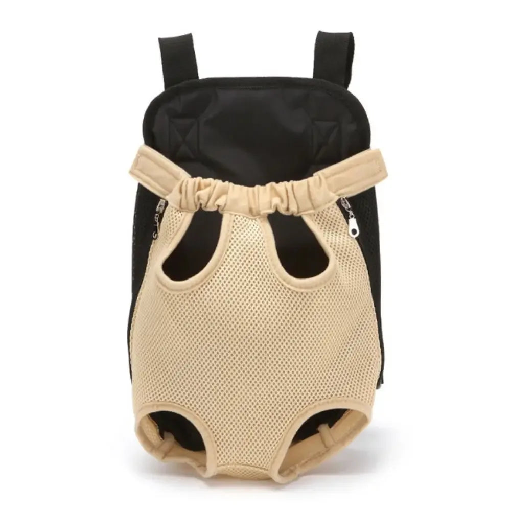 Ademende Pet Carrier met Been en Staart Openingen Verstelbare Riemen voor Kleine Huisdieren Ideaal voor Wandelen en Reizen - Ruffy