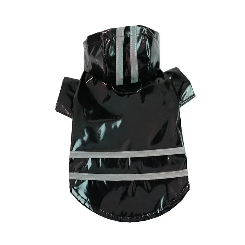 Waterdichte Reflecterende Regenjas voor Honden met Leiband Toegang Lichtgewicht PU-gecoat polyester voor alle seizoenen - Ruffy