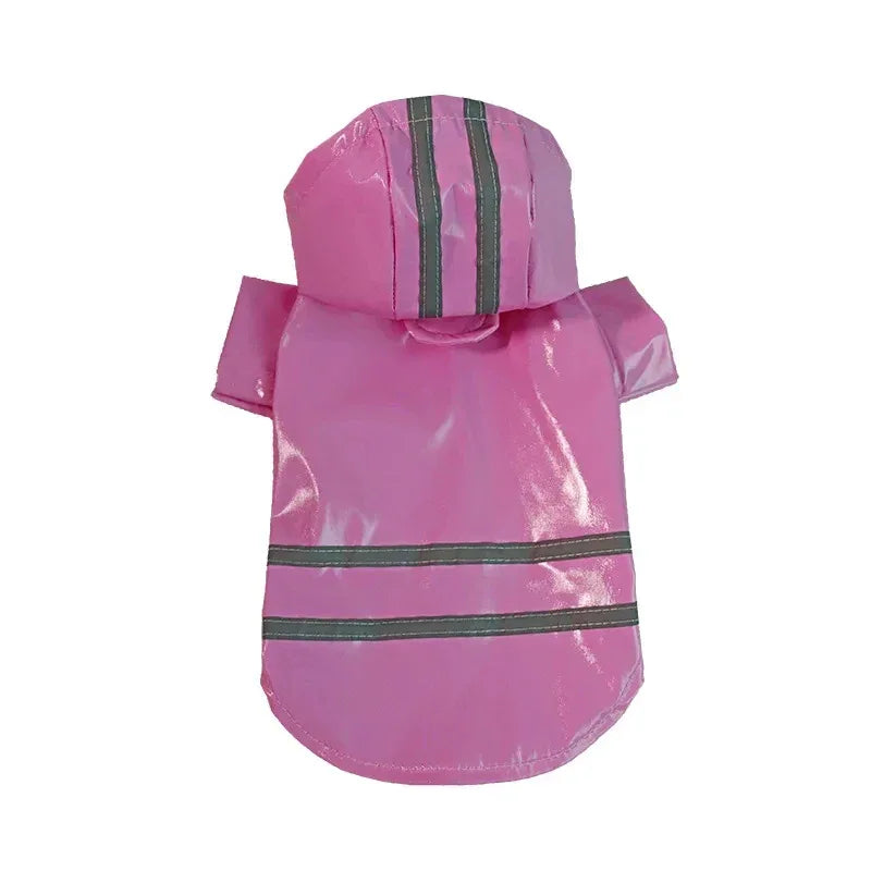 Waterdichte Reflecterende Regenjas voor Honden met Leiband Toegang Lichtgewicht PU-gecoat polyester voor alle seizoenen - Ruffy