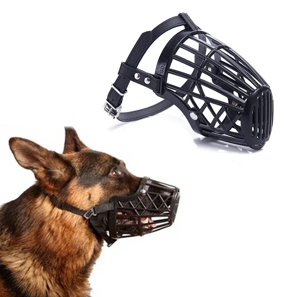 Humane hondensnuit met verstelbare riem Comfortabel ademend gaasontwerp voor training en gedragscontrole - Ruffy