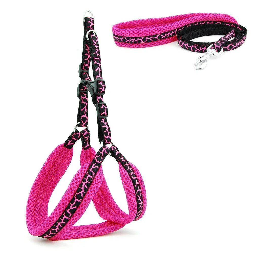 Reflecterend Ademend Mesh Harnas Voor Kleine Honden Veiligheid Comfort Verstelbaar Nylon Zinken Legering Haak - Ruffy