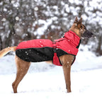 Waterdichte Winterjas Voor Grote Honden Warm Gewatteerd Reflecterend Volledige Dekking Machinewasbaar - Ruffy
