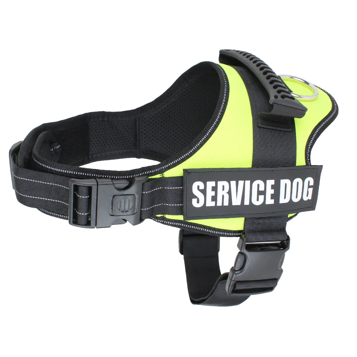 Verstelbaar Assistentiehonden Tuig | Gewatteerd Comfort | Reflecterend Nylon | Verwijderbare Patches - Ruffy