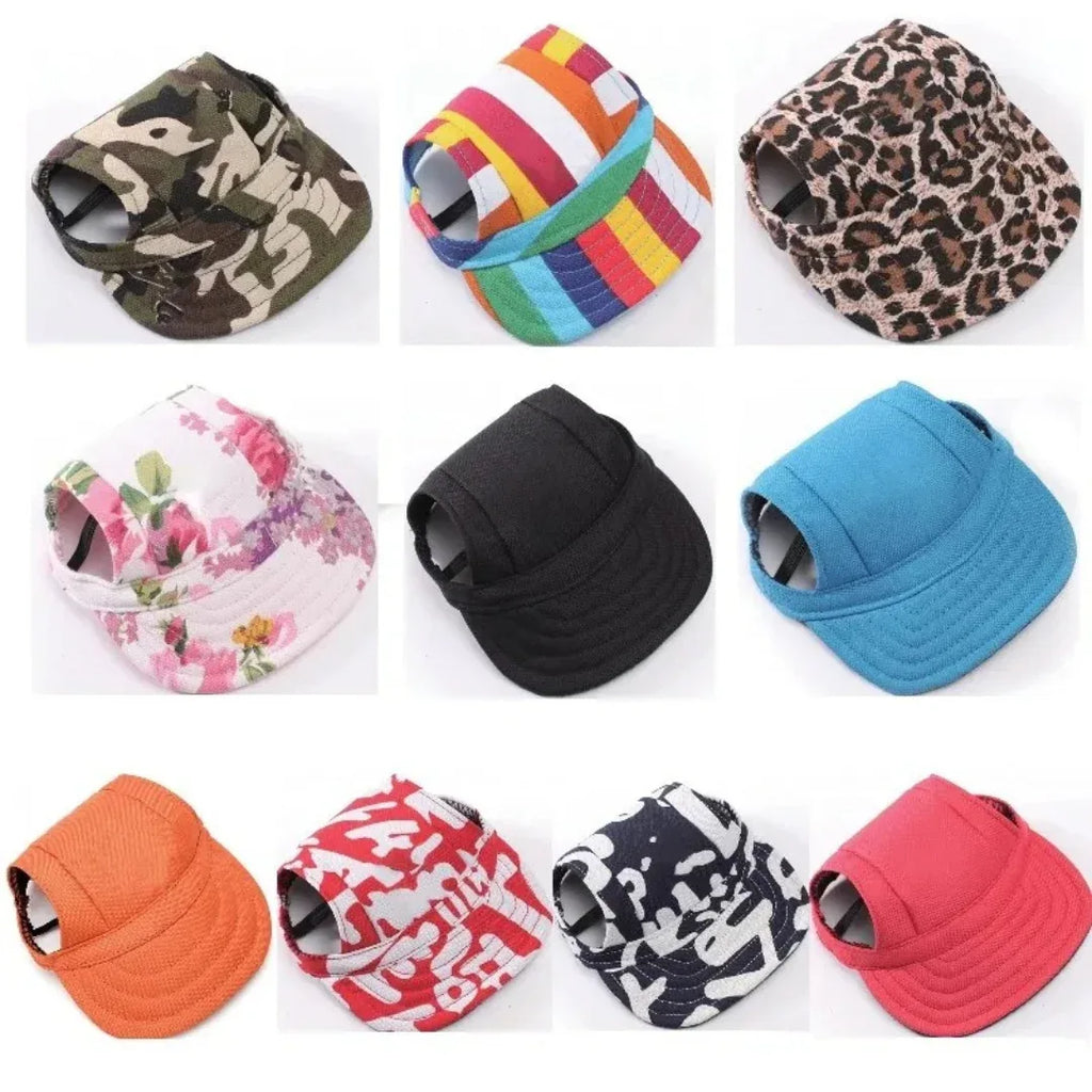 Canvas Baseballpet voor Kleine Honden Verstelbaar en UV-Bescherming Voor Zomeravonturen - Ruffy