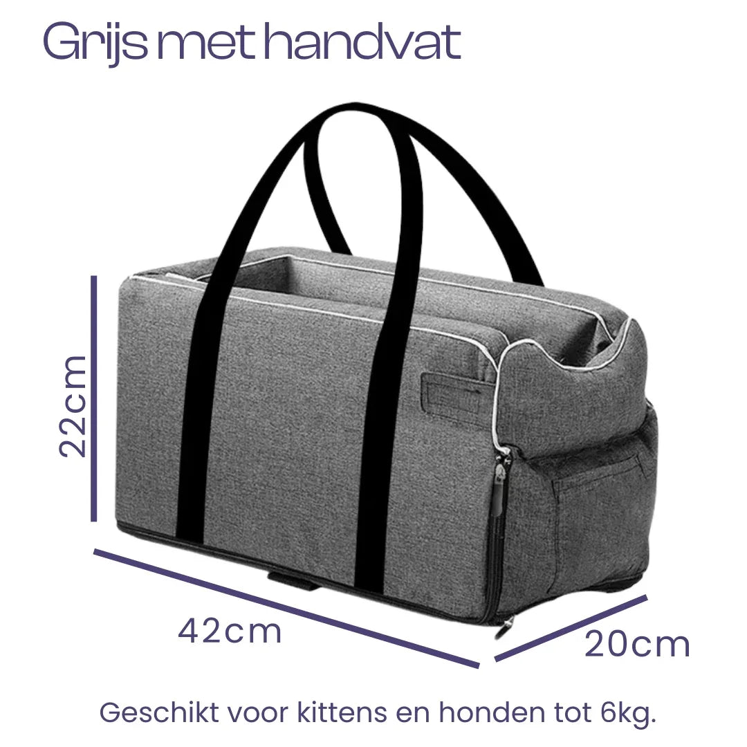 Draagbare Autostoel Voor Huisdieren Veilig Comfortabel Lichtgewicht Eenvoudig Te Installeren Voor Reizen - Ruffy