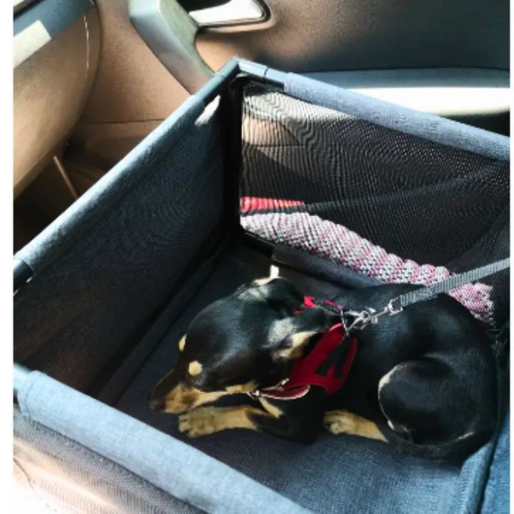 Waterdichte Autostoelhoes en Draagtas Voor Honden Multifunctioneel Veilig Beschermt Bekleding Compact Opvouwbaar - Ruffy