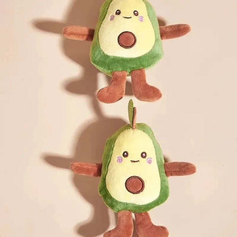Interactief Avocado Pluche Hondenspeelgoed Duurzaam Kauwspeelgoed met Pieper voor Honden en Katten - Ruffy