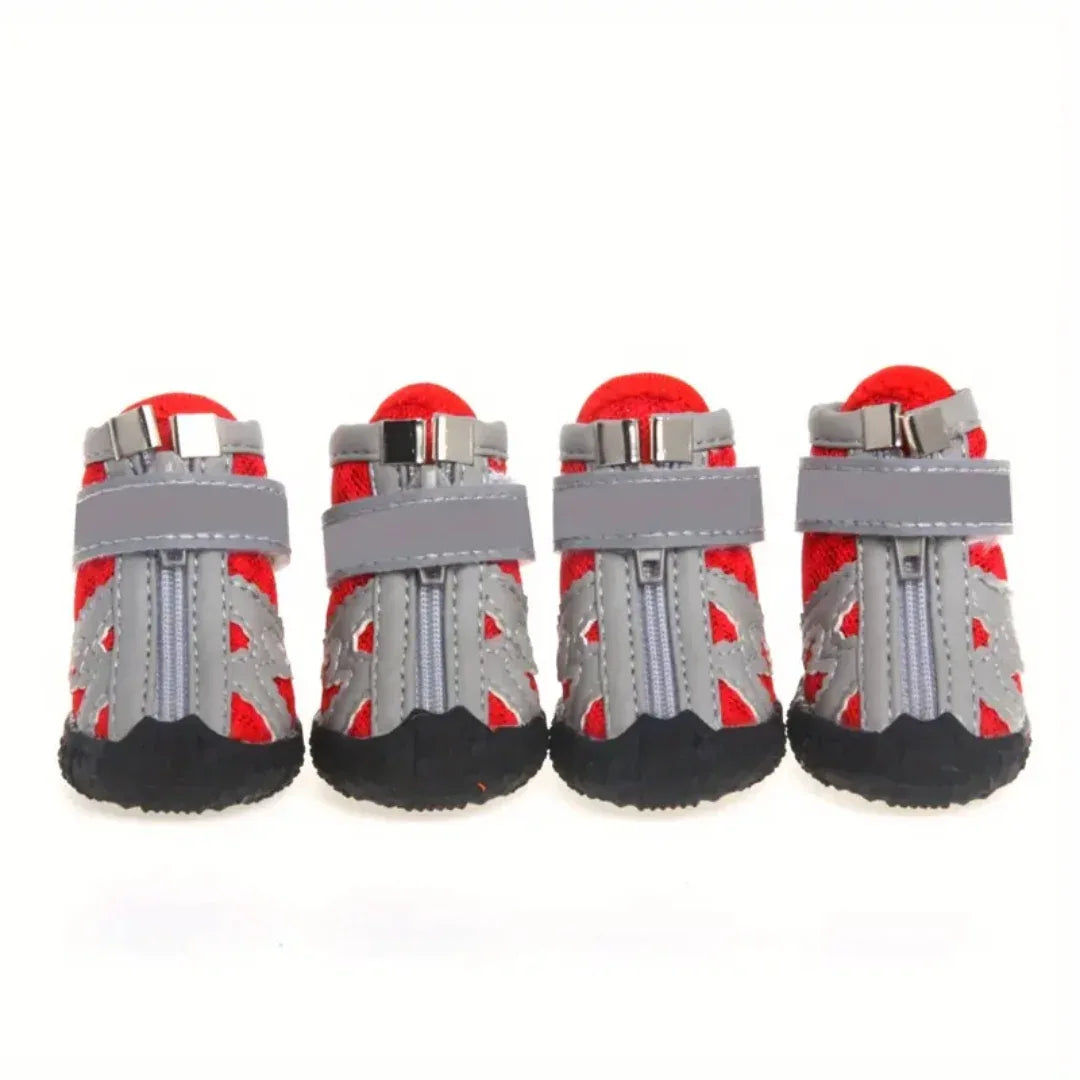 Antislipschoenen Voor Kleine Honden Beschermt Poten Comfortabel Ademende Materialen Veilig Rubber Polyester - Ruffy