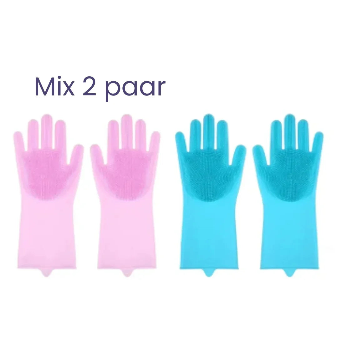 Magic Silicone Handschoenen Huisdieren Ontharing Bad Massage Veelzijdig Comfortabel Gemakkelijk Schoon te Maken Rubber - Ruffy