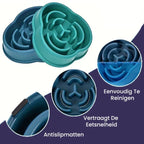 Anti-Schrok Langzame Voerbak voor Honden Duurzaam en Antislip in Speelse Designs - Ruffy