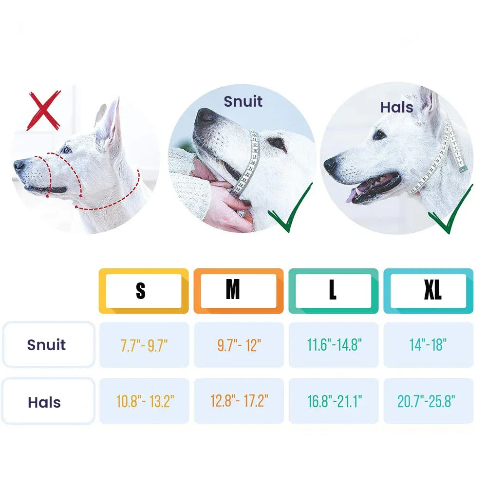 Honden Muilkorf Ademend Nylon - Ruffy