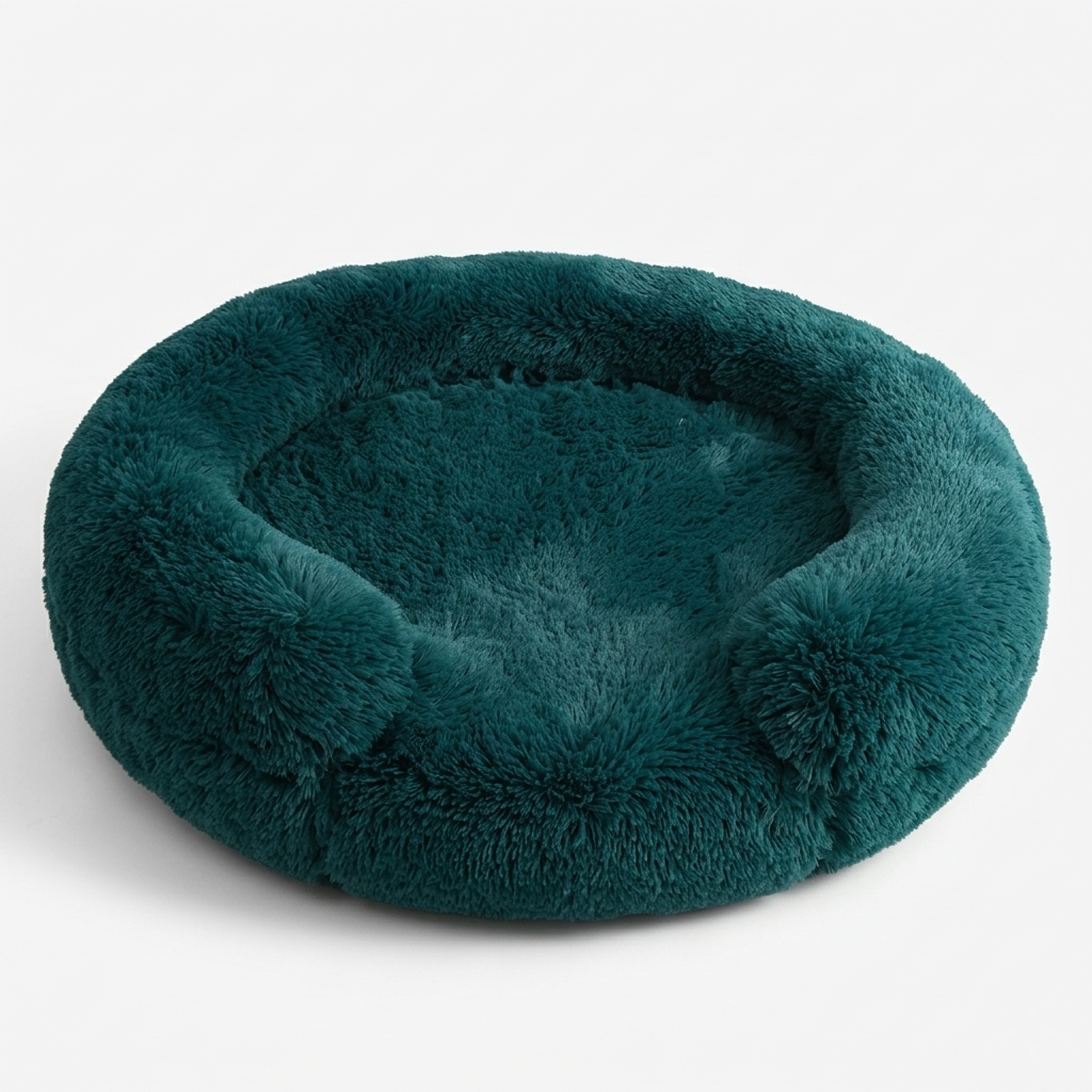Pet Bed | C-shaped Support Design | Plush Comfort Sponge Filling | Anti-slip Waterproof Base