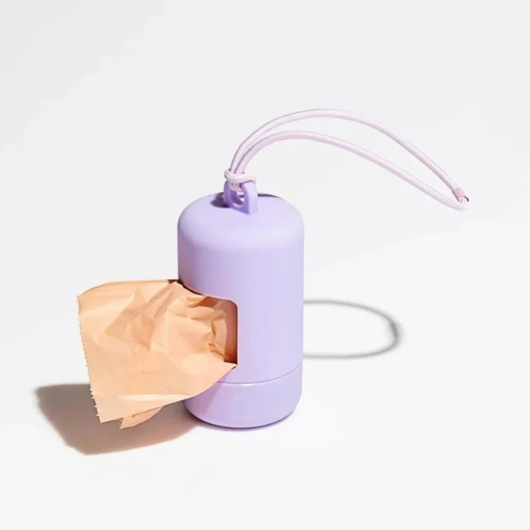 Luxe Hondenpoepzakdrager Stijlvol Duurzaam Handenvrij Hygiënisch Draagbaar Kunststof Rubber - Ruffy