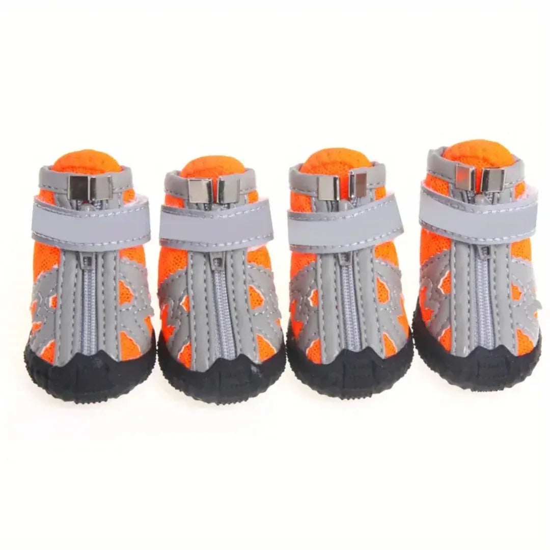 Antislipschoenen Voor Kleine Honden Beschermt Poten Comfortabel Ademende Materialen Veilig Rubber Polyester - Ruffy