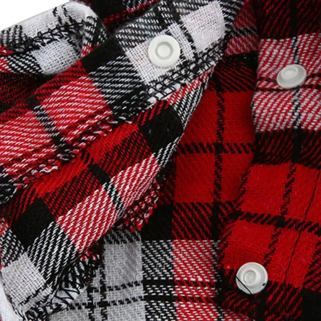 Geruite Huisdierkleding Comfortabel Lichtgewicht Ademend Stijlvol Eenvoudig Te Dragen Voor Lente en Herfst - Ruffy
