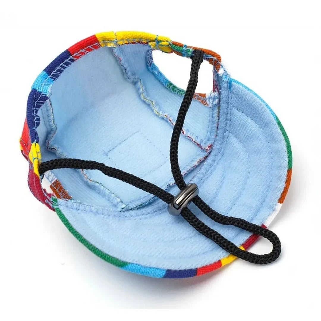 Canvas Baseballpet voor Kleine Honden Verstelbaar en UV-Bescherming Voor Zomeravonturen - Ruffy