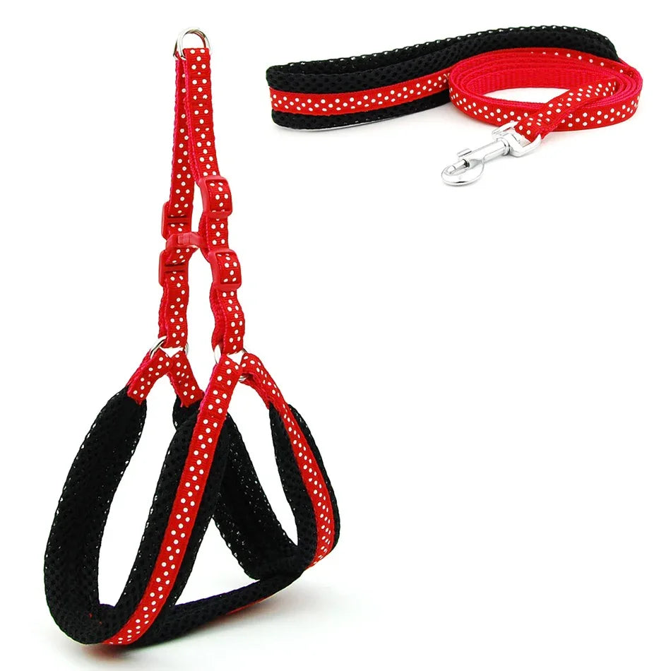 Reflecterend Ademend Mesh Harnas Voor Kleine Honden Veiligheid Comfort Verstelbaar Nylon Zinken Legering Haak - Ruffy